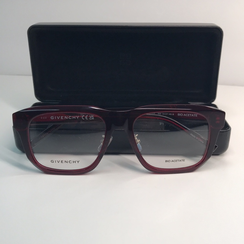💯 - New Authentic Givenchy GV50053I 069 BORDEAUX 54/16/145 unisex Eyewear Fra… - Picture 9 of 15